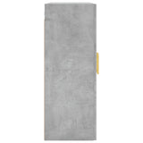 Armoires murales 2 pcs gris béton 69,5x34x90 cm