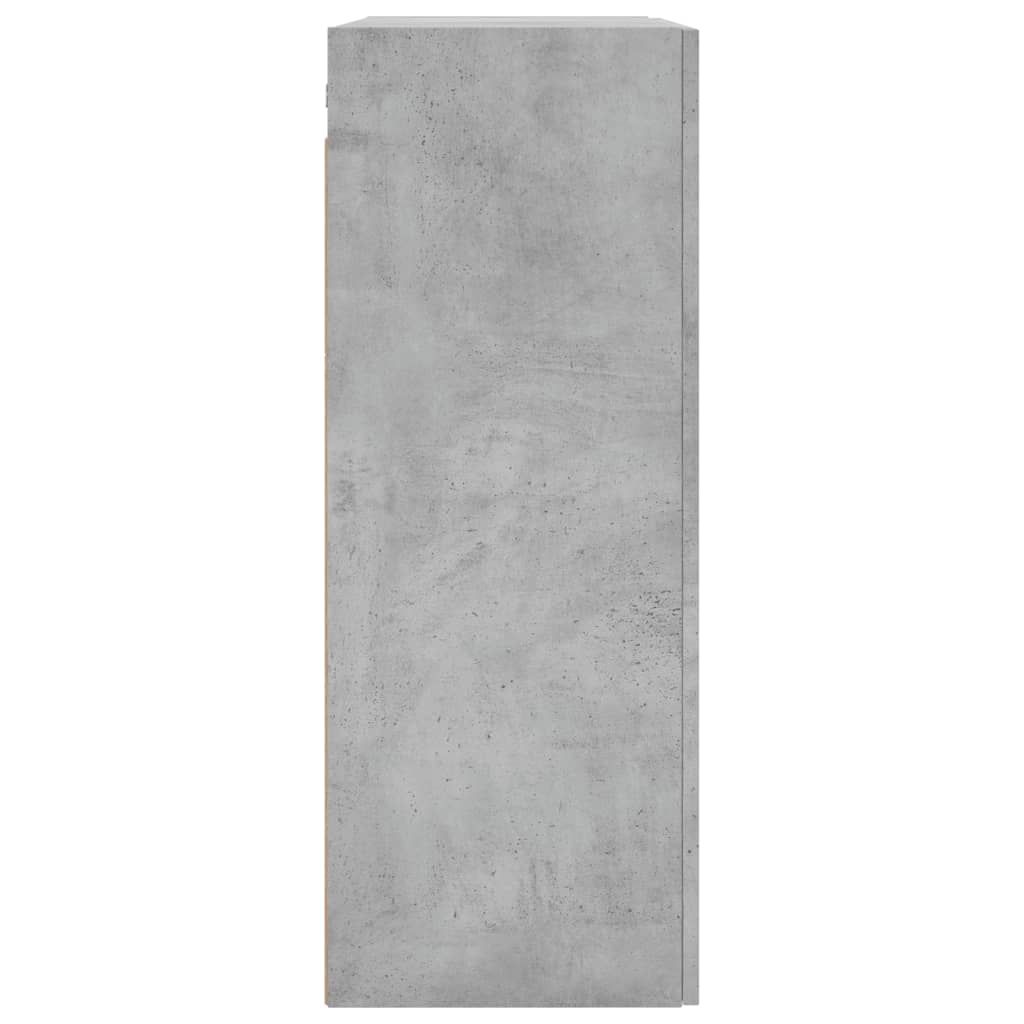 Armoires murales 2 pcs gris béton 69,5x34x90 cm