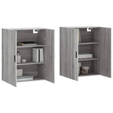 Armoires murales 2 pcs sonoma gris 69,5x34x90 cm