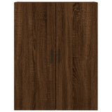 Wall cabinets 2 pcs oak brown 69.5x34x90 cm