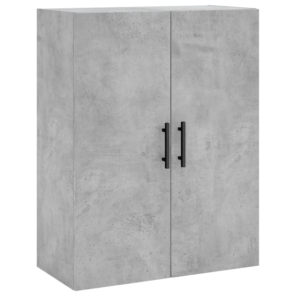 Armoires murales 2 pcs gris béton 69,5x34x90 cm