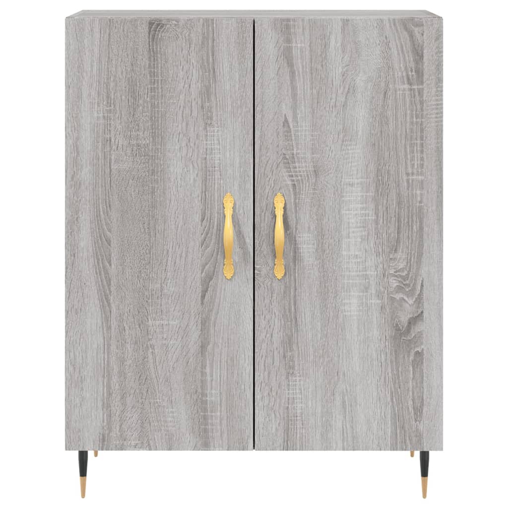 Buffet haut Sonoma gris 69,5x34x180 cm Bois d'ingénierie