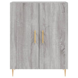 Buffet haut Sonoma gris 69,5x34x180 cm Bois d'ingénierie