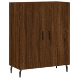 High sideboard Brown oak 69.5x34x180 cm Engineered wood