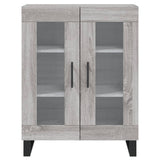 Sonoma high sideboard gray 69.5x34x180 cm Engineered wood