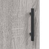 Sonoma high sideboard gray 69.5x34x180 cm Engineered wood