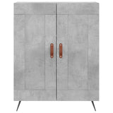 High sideboard Concrete gray 69.5x34x180 cm Engineered wood