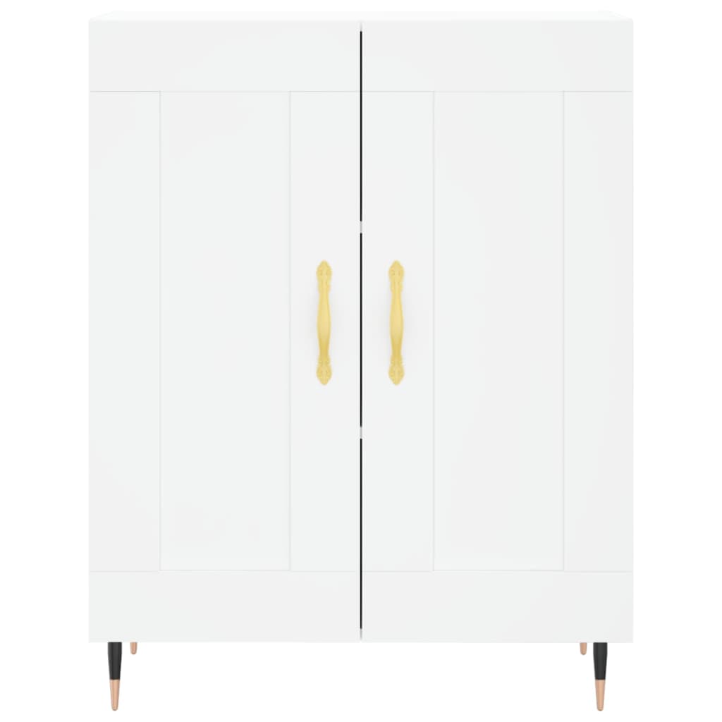 High sideboard White 69.5x34x180 cm Engineered wood