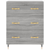 Buffet haut Sonoma gris 69,5x34x180 cm Bois d'ingénierie