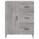 Buffet haut Sonoma gris 69,5x34x180 cm Bois d'ingénierie