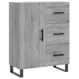 Buffet haut Sonoma gris 69,5x34x180 cm Bois d'ingénierie