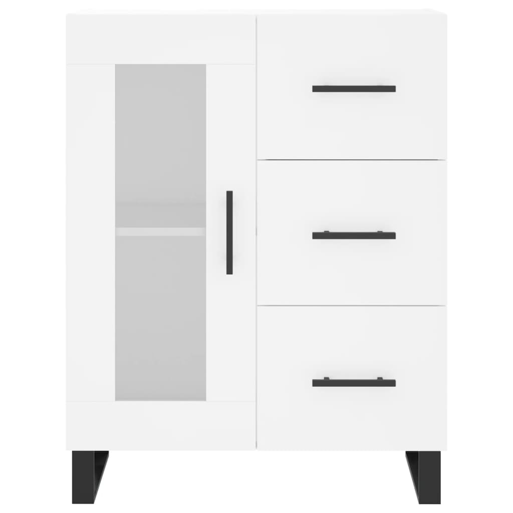 High sideboard White 69.5x34x180 cm Engineered wood