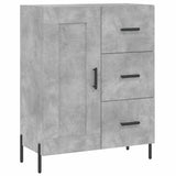 High sideboard Concrete gray 69.5x34x180 cm Engineered wood