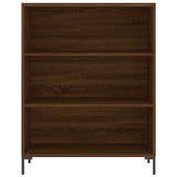 High sideboard Brown oak 69.5x34x180 cm Engineered wood