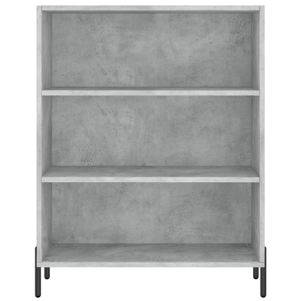 High sideboard Concrete gray 69.5x34x180 cm Engineered wood