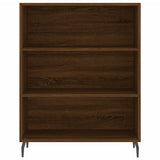 High sideboard Brown oak 69.5x34x180 cm Engineered wood