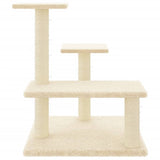 Arbre à chat avec griffoirs en sisal crème 61 cm