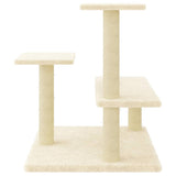 Arbre à chat avec griffoirs en sisal crème 61 cm