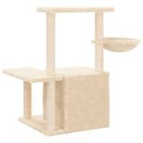 Cat tree with sisal scratching posts Cream 83 cm