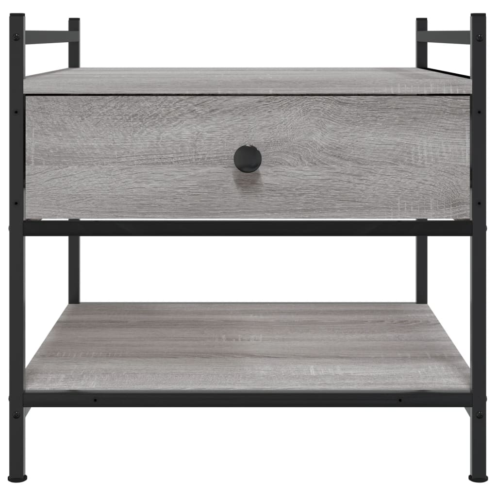 Sonoma coffee table gray 50x50x50 cm engineered wood