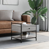 Sonoma coffee table gray 50x50x50 cm engineered wood