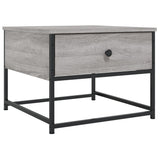 Sonoma coffee table gray 51x51x40 cm engineered wood