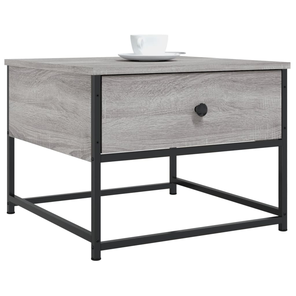 Sonoma coffee table gray 51x51x40 cm engineered wood