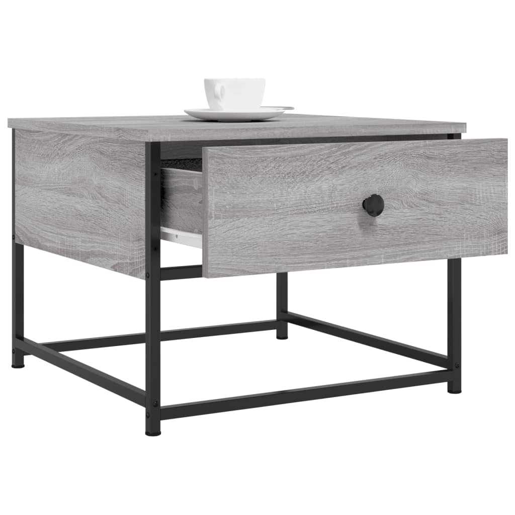 Sonoma coffee table gray 51x51x40 cm engineered wood