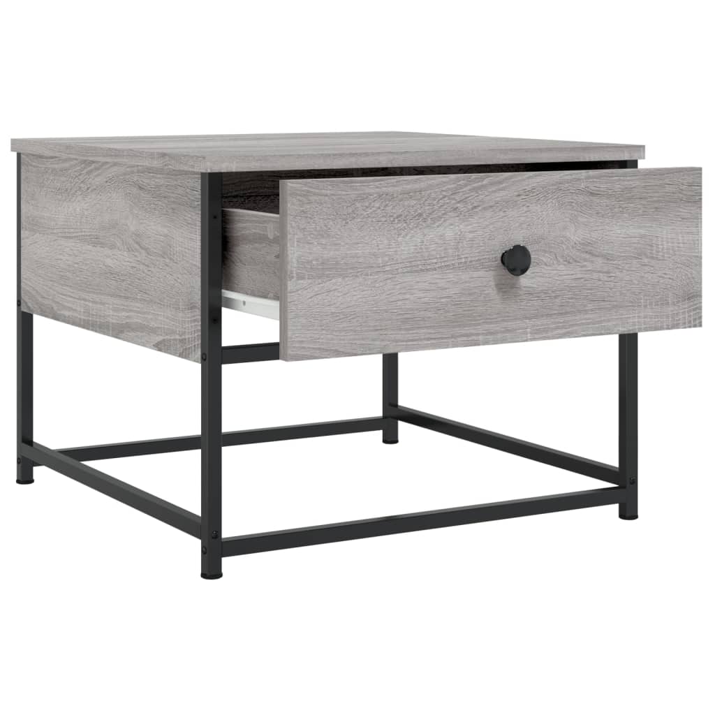 Sonoma coffee table gray 51x51x40 cm engineered wood