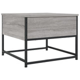 Sonoma coffee table gray 51x51x40 cm engineered wood