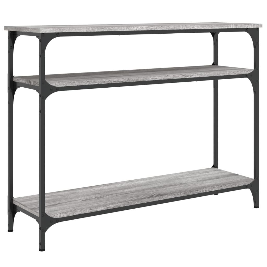 Console table sonoma gray 100x29x75 cm engineered wood