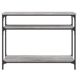 Console table sonoma gray 100x29x75 cm engineered wood