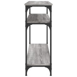 Console table sonoma gray 100x29x75 cm engineered wood