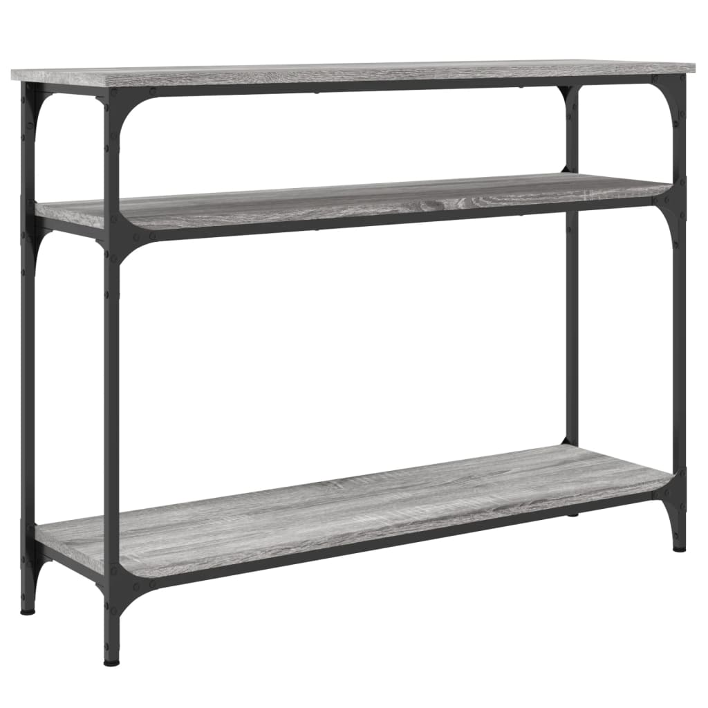 Console table sonoma gray 100x29x75 cm engineered wood