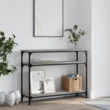 Console table sonoma gray 100x29x75 cm engineered wood