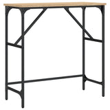 Table console chêne sonoma 75x32x75 cm bois d'ingénierie