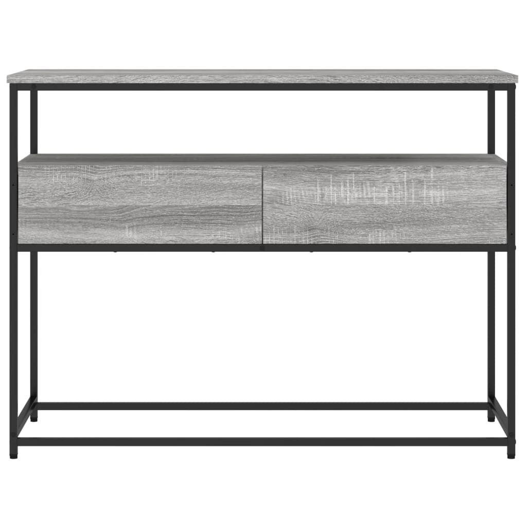 Console table sonoma gray 100x40x75 cm engineered wood