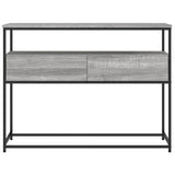 Console table sonoma gray 100x40x75 cm engineered wood