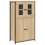 Buffet haut chêne sonoma 62x32x106,5 cm bois d'ingénierie