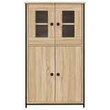 Buffet haut chêne sonoma 62x32x106,5 cm bois d'ingénierie