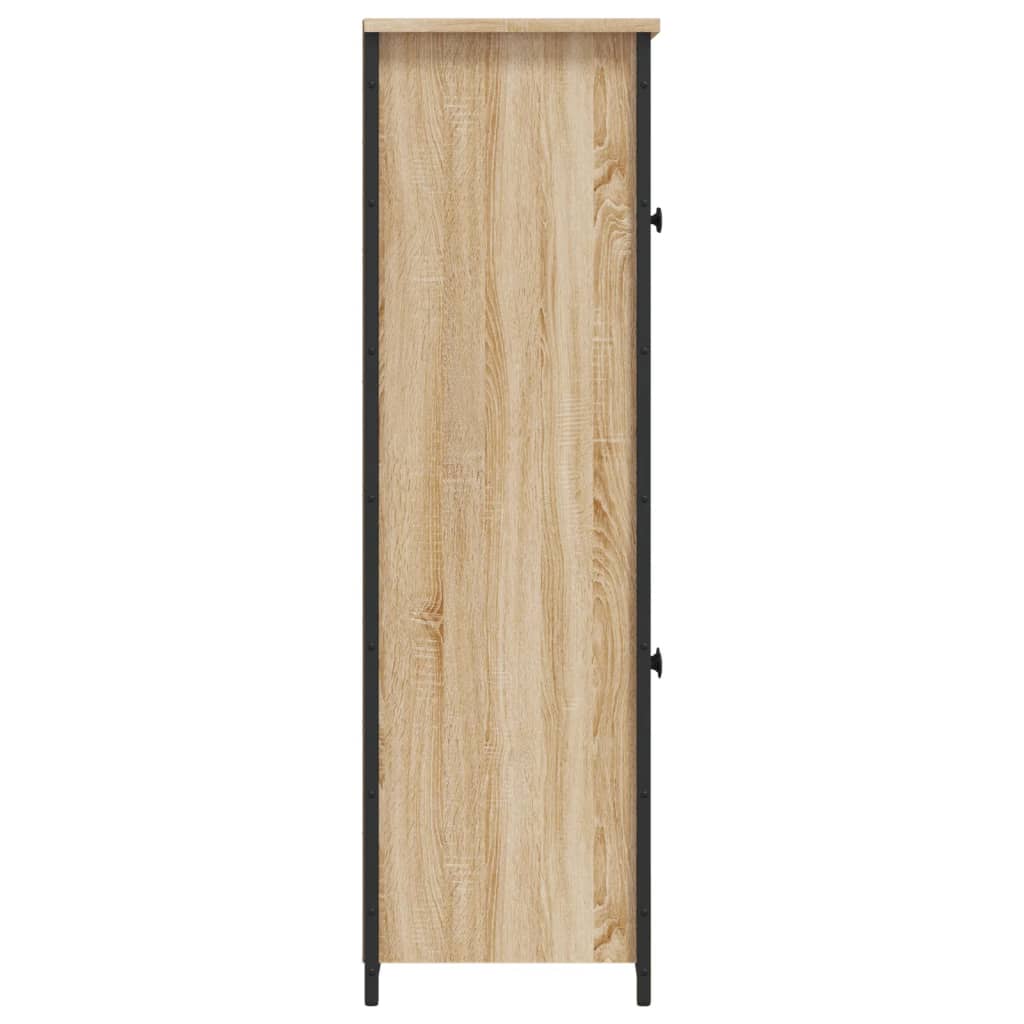 Buffet haut chêne sonoma 62x32x106,5 cm bois d'ingénierie