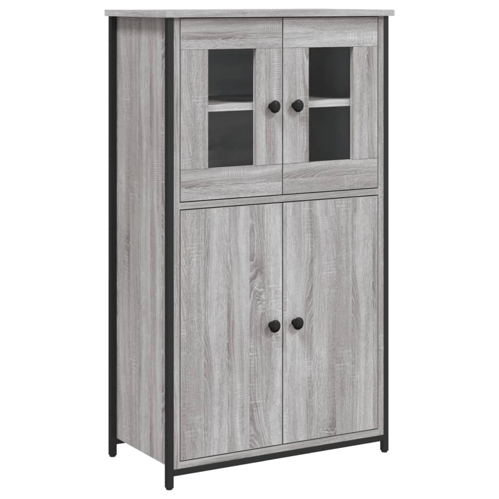 Buffet haut sonoma gris 62x32x106,5 cm bois d'ingénierie