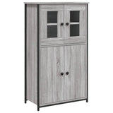 Buffet haut sonoma gris 62x32x106,5 cm bois d'ingénierie