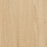 High sideboard sonoma oak 62x36x121.5 cm engineered wood