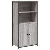 Buffet haut sonoma gris 62x36x121,5 cm bois d'ingénierie