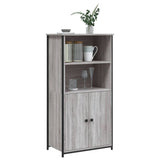 Buffet haut sonoma gris 62x36x121,5 cm bois d'ingénierie