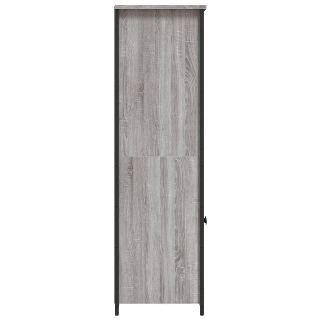 Buffet haut sonoma gris 62x36x121,5 cm bois d'ingénierie