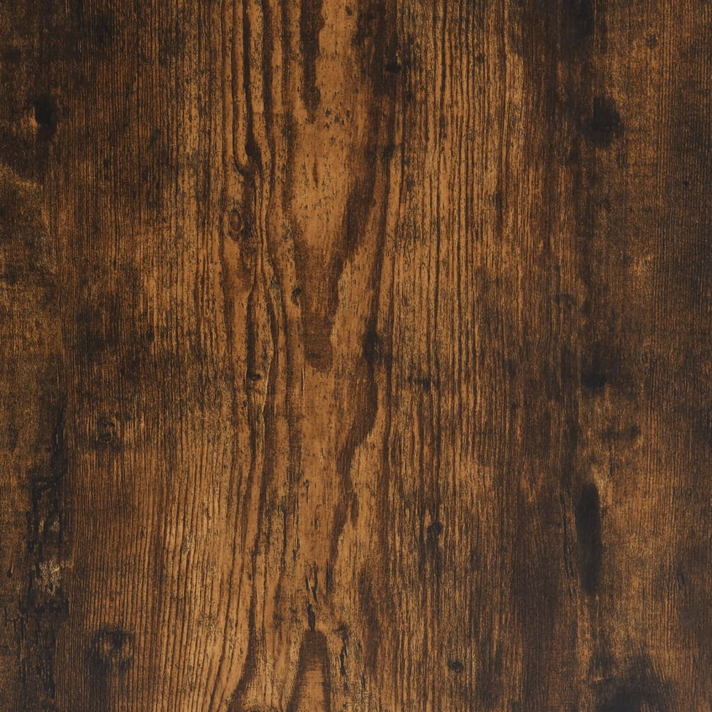 Buffet haut chêne fumé 62x32x103,5 cm bois d'ingénierie