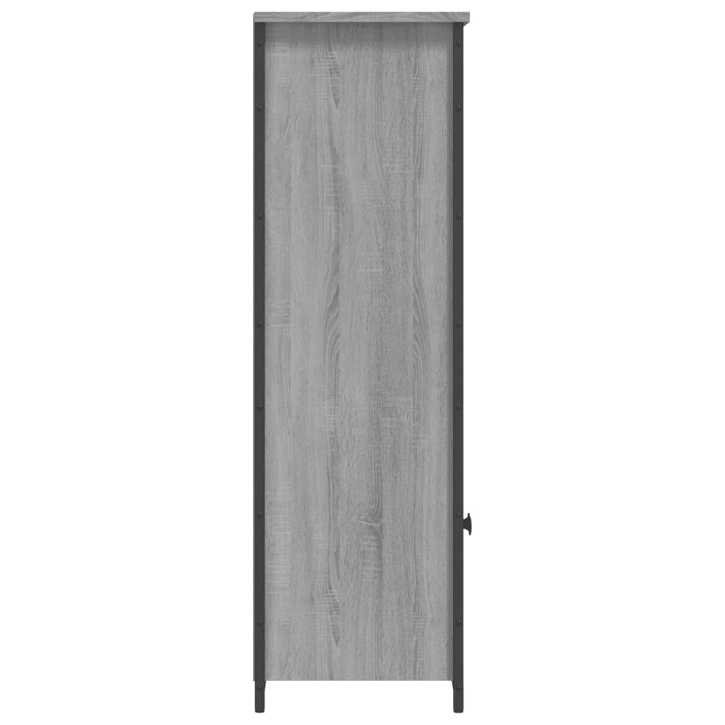 Buffet haut sonoma gris 62x32x103,5 cm bois d'ingénierie