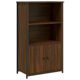 Buffet haut chêne marron 62x32x103,5 cm bois d'ingénierie